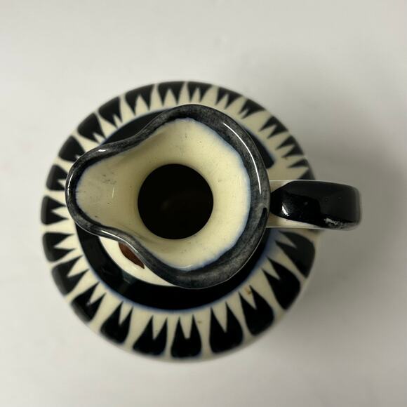 Vintage Signed Tonala Mexican Pottery Hand painted Ceramic Jug - Picture 2 of 10